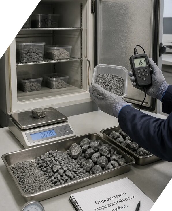 Определение морозостойкости щебня в Брянске от 3763 р. | ЭкспертизаРоссия