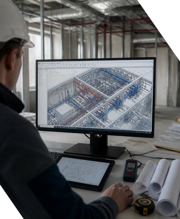 Создание BIM модели инженерных сетей для объектов в Брянске